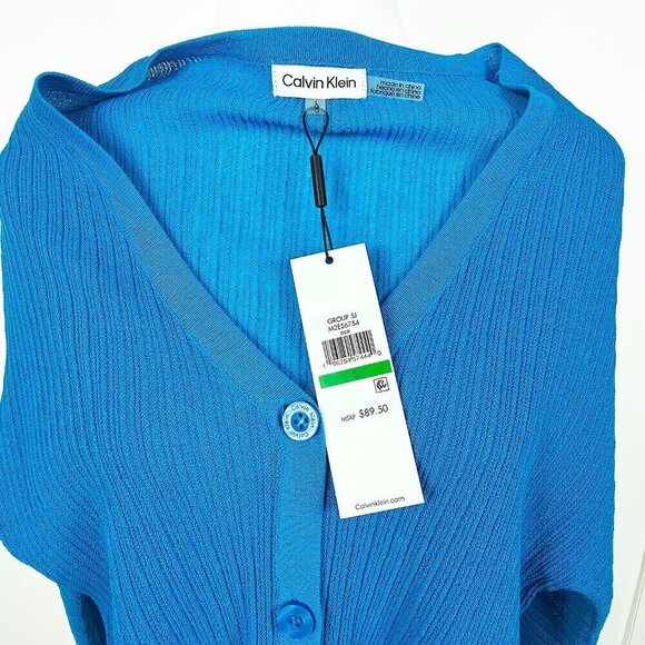 Blue Calvin Klein Cardigan - Picture 3 of 4